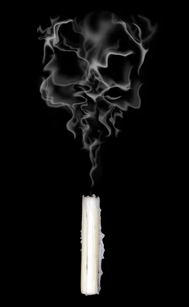 Abstrakter Rauchschädel — Stockfoto