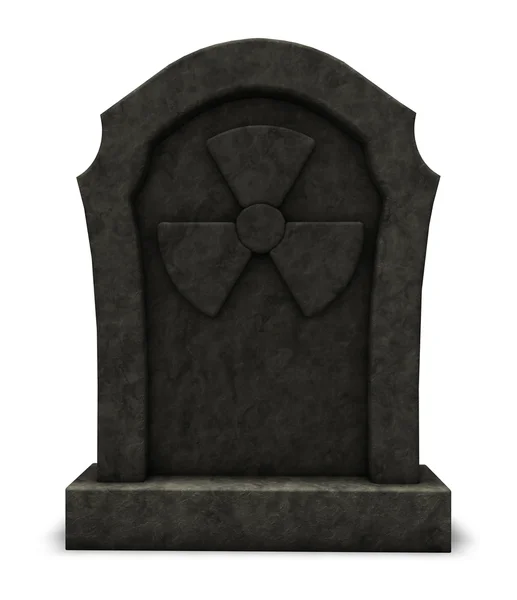 Radioactive gravestone — Stock Photo, Image