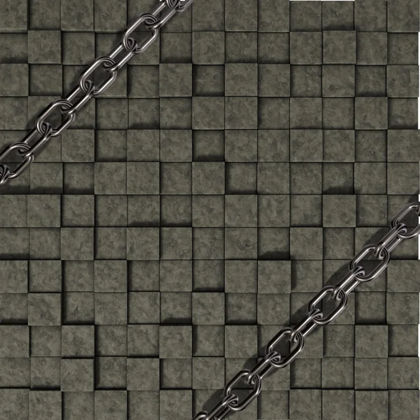 Chains on stone background — Stock Photo, Image
