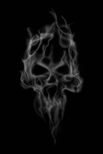 Abstract smoke skull — Stock Photo, Image