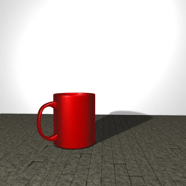 Red mug — Stock Photo, Image