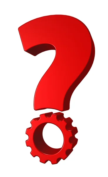 Gera wheel question mark — Stock Photo, Image