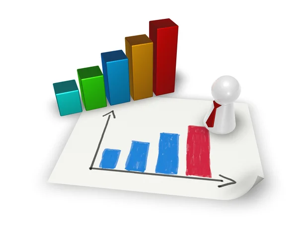 Business graph — Stock Photo, Image