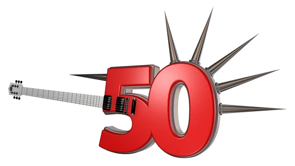 Αριθμός πενήντα κιθάρα — Φωτογραφία Αρχείου