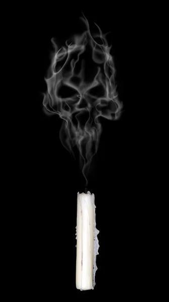 Абстрактный череп дыма — стоковое фото