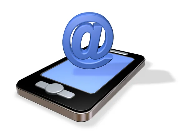 Smartphone-E-Mail — Stockfoto