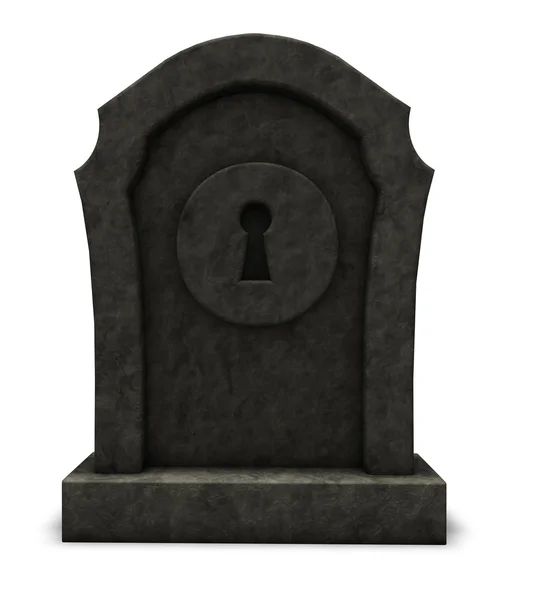 Keyhole on gravestone — Stock Photo, Image