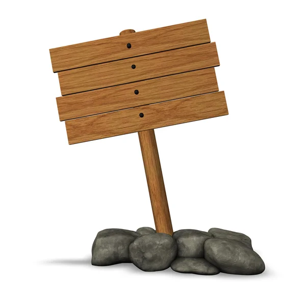 Signo de madera — Foto de Stock
