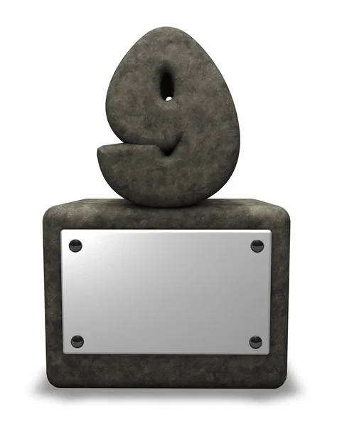 Stone number — Stock Photo, Image