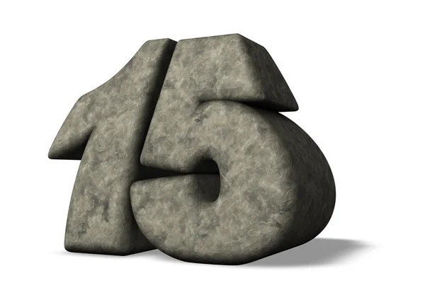 Stone number — Stock Photo, Image