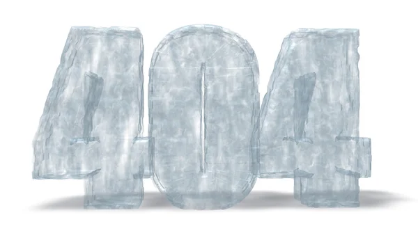 Número de hielo 404 —  Fotos de Stock