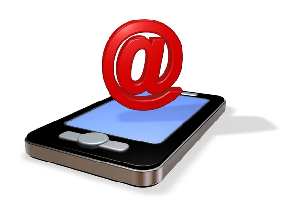 Smartphone-E-Mail — Stockfoto