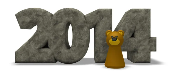 Bear year 2014 — Stock Photo, Image