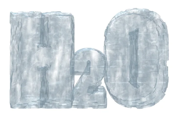 Замороженный h2o — стоковое фото