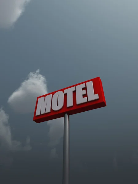 Panneau du motel — Photo