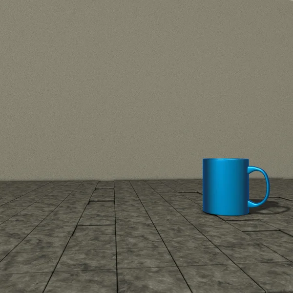 Blue mug — Stock Photo, Image