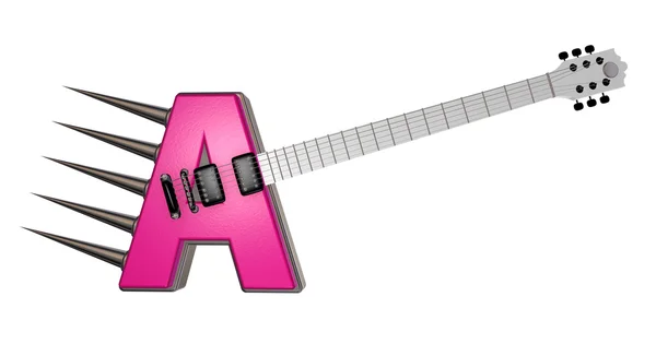 Letter a guitar — Stock Photo, Image