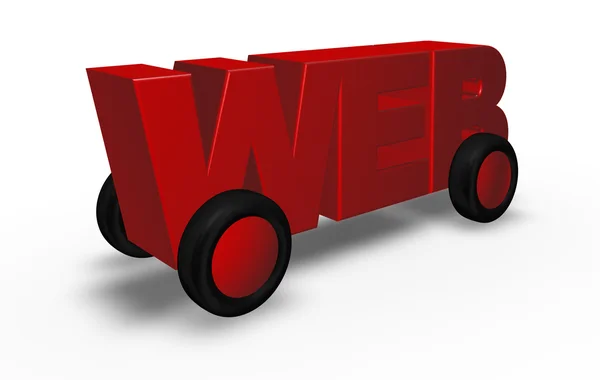 Web en el camino — Foto de Stock