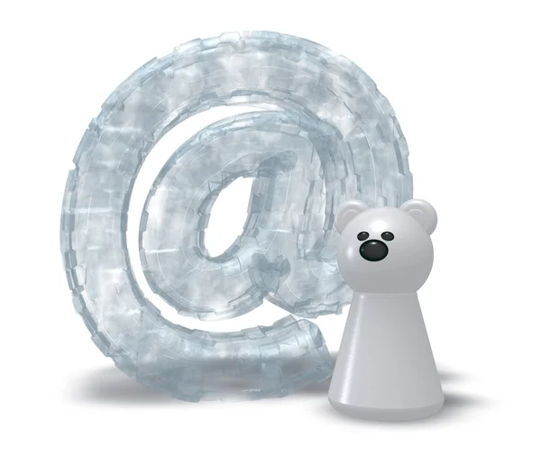 Email polar — Fotografia de Stock
