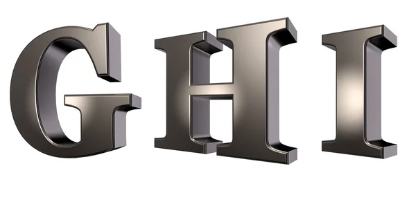 Metal letters — Stock Photo, Image