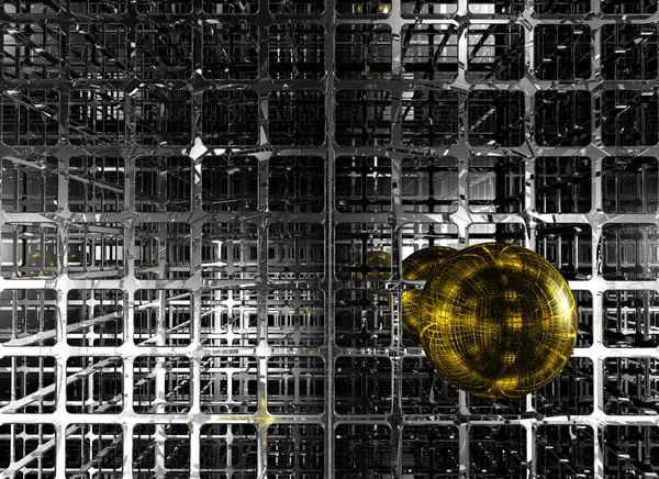 Esfera dourada — Fotografia de Stock