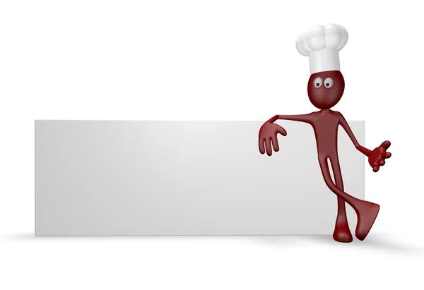 Banner de cocinero — Foto de Stock