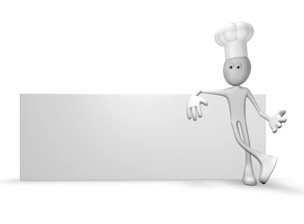 Banner de cocinero — Foto de Stock