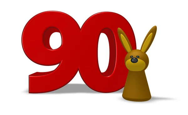 Počet a králík — Stock fotografie