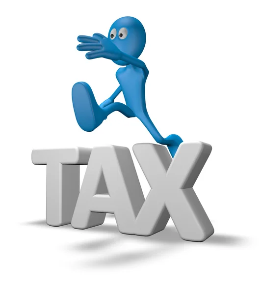 Tax jump — Stock Photo, Image