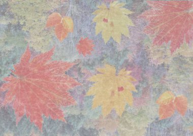 Doğa çiçekli kağıt dokusu arka plan tavan arası sanat tasarımı