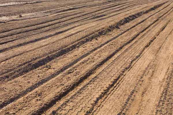 Dry Land Desert Water Life Texture Cracked Clay Background — Fotografia de Stock