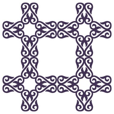 Arka planda Kazak göçebe kabileleri