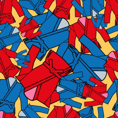 Original Pattern martial arts for print on Sports equipment of fighters. Vector, EPS.