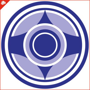 Martial art colored Emblem, symbol martial arts. KYOKUSHINKAI