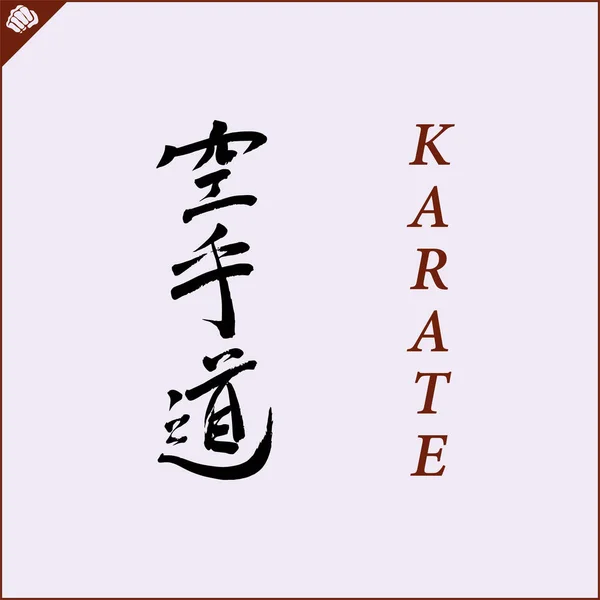 Japan Kanji Hieroglyph Dogi Kimono Translated Karate Vector Eps — ストックベクタ