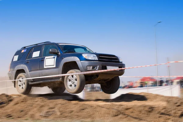 Road Rally Raid 4X4 Jeep Corsa Sprint — Foto Stock