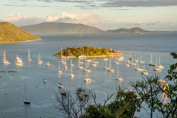 Landschappelijk Uitzicht Van Great Camanoe Naar Marina Cay Britse Maagdeneilanden — Stockfoto