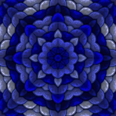 aquamarin mavisi, tekstil tasarımı, hediye paketleme kağıdı, durağan ya da yapıştırma kitabı için mükemmel simetrik bir şekilde tekrarlayan desensiz kiremit.