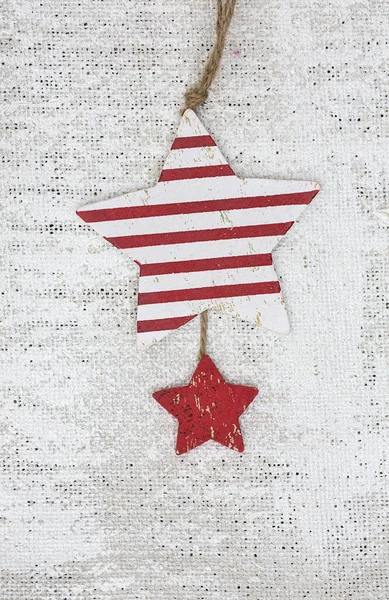 Nordic Style Christmas Star Ornament auf Weiß — Stockfoto