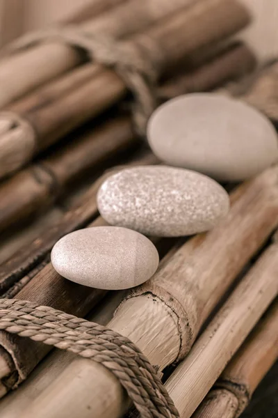 Exotic Zen Still Life With Pebble — Stock Photo, Image