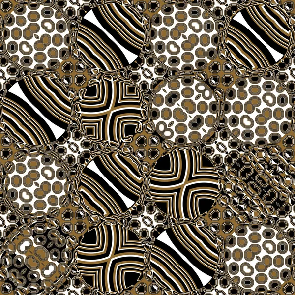 Seamless Repeating Retro Style Pattern Tile Brown White Black Perfect 로열티 프리 스톡 사진