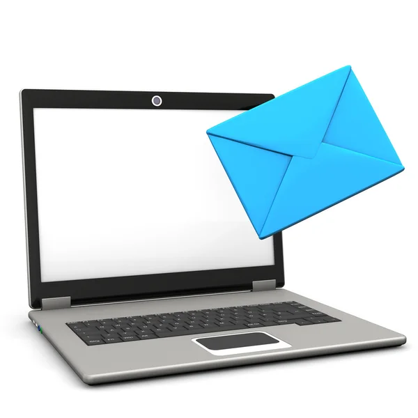 Anteckningsboken Blue Mail — Stockfoto