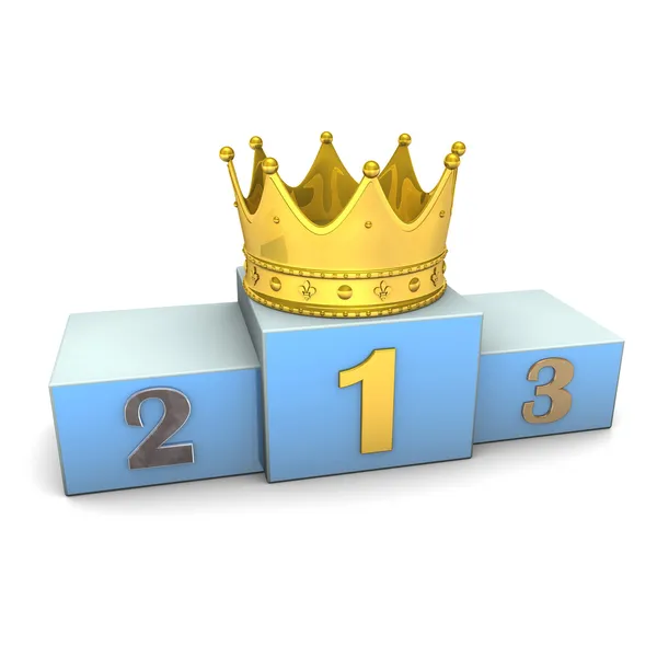 Winner Golden Crown — Stock Photo, Image