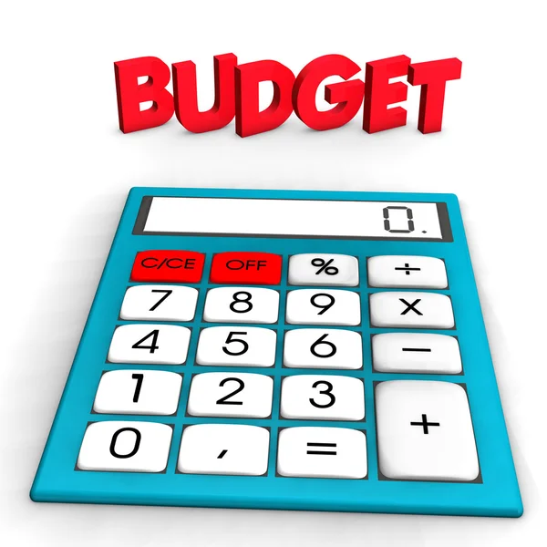 Budget calculator — Stockfoto