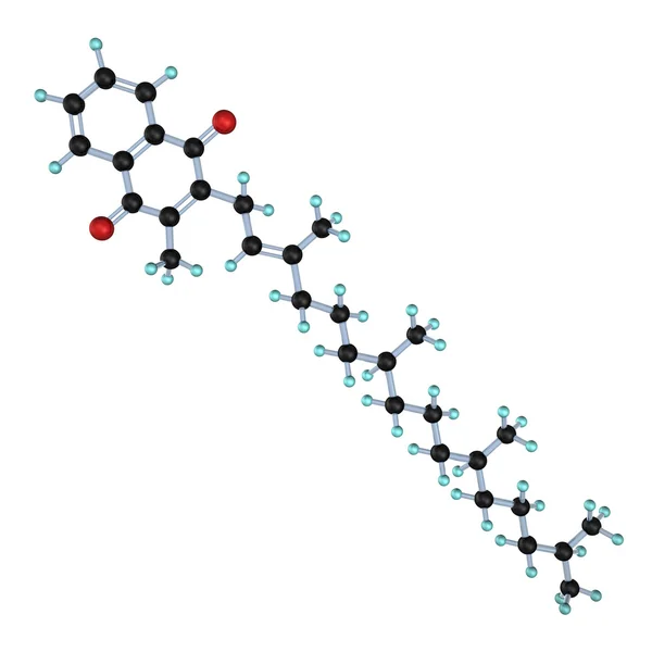 分子 phylloquinone 维生素 k1 — 图库照片