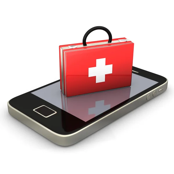 First Aid Smartphone — Stock Photo, Image