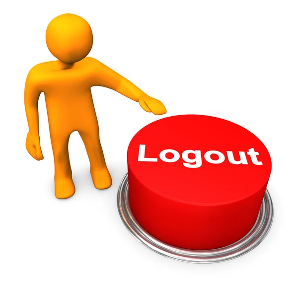 Logout manichino — Foto Stock