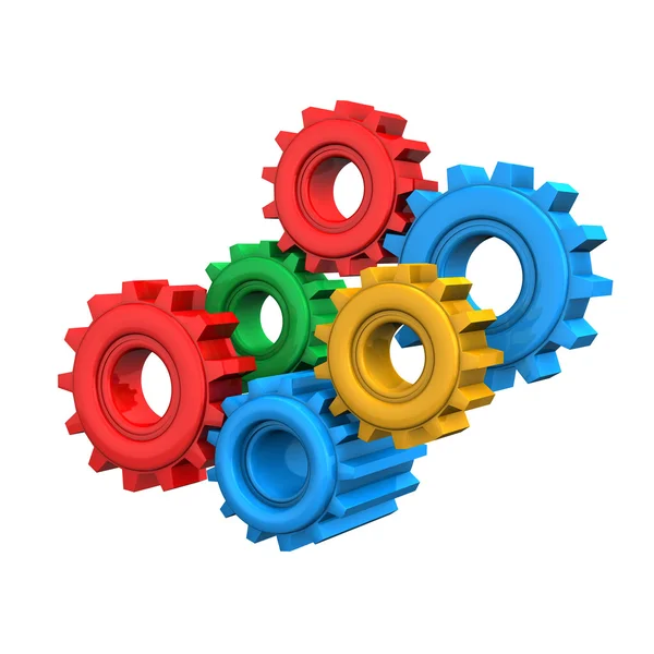 Colorful Gears — Stock Photo, Image