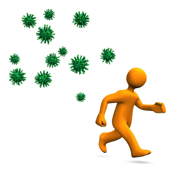 Pericolo del virus — Foto Stock