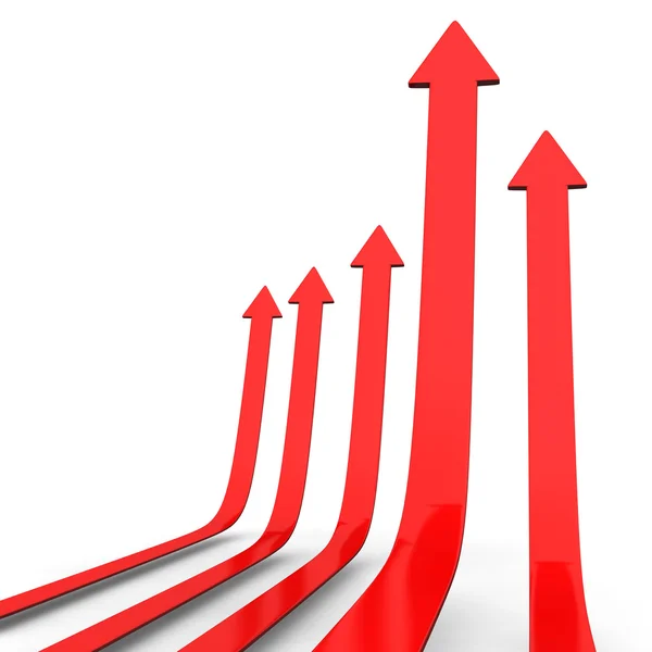 Success Arrows red — Stock Photo, Image